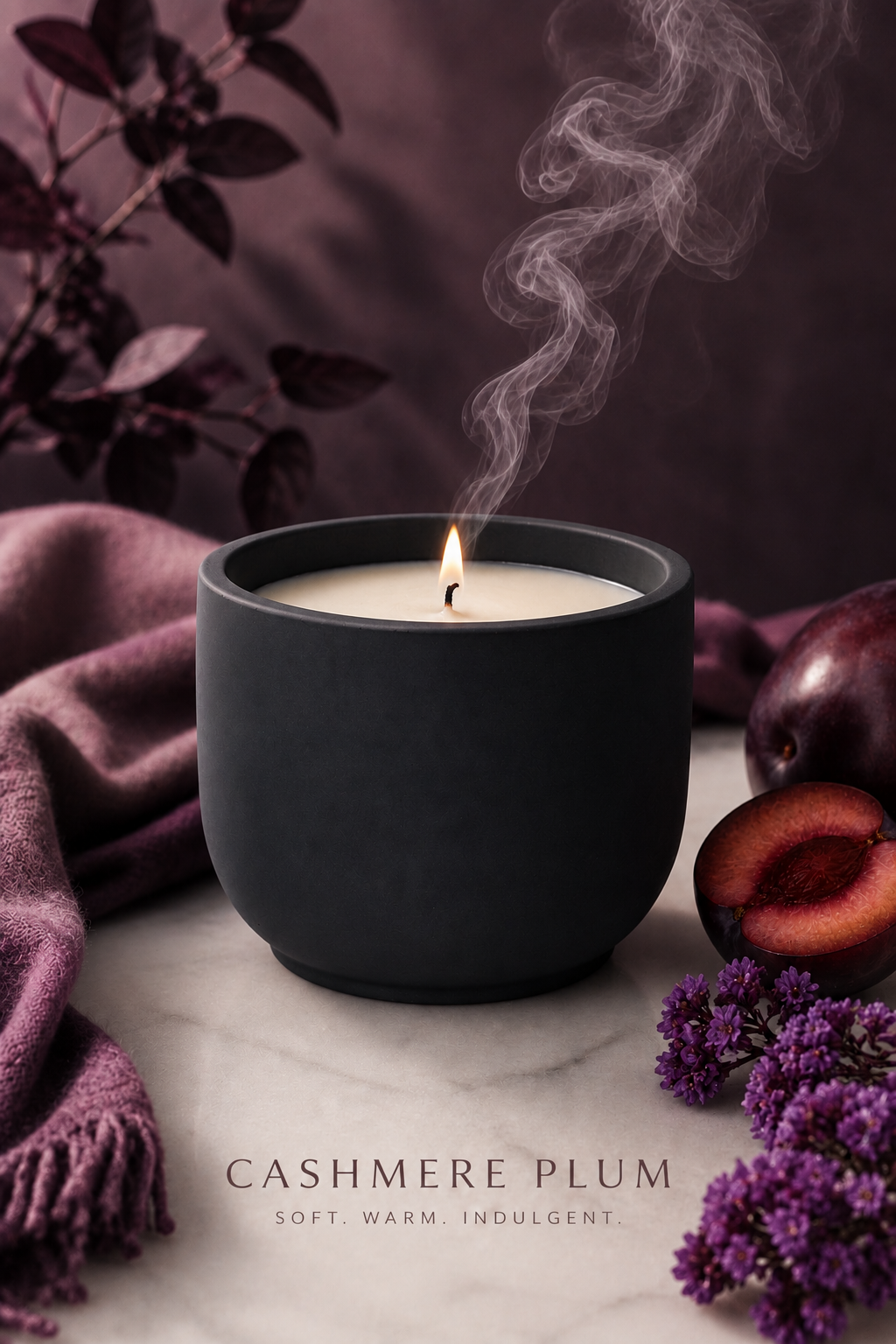 Preorder-Cashmere Plum Candle