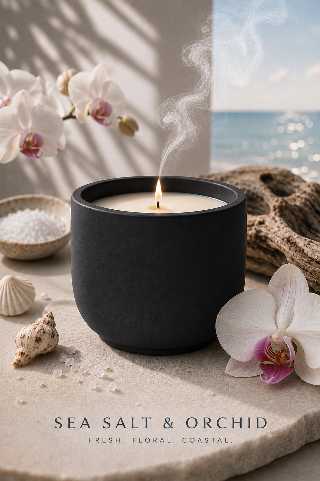Preorder-Sea Salt and Orchid Candle