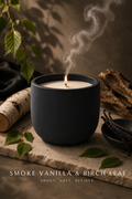 Preorder-Smoked Vanilla and Birch Leaf Candle