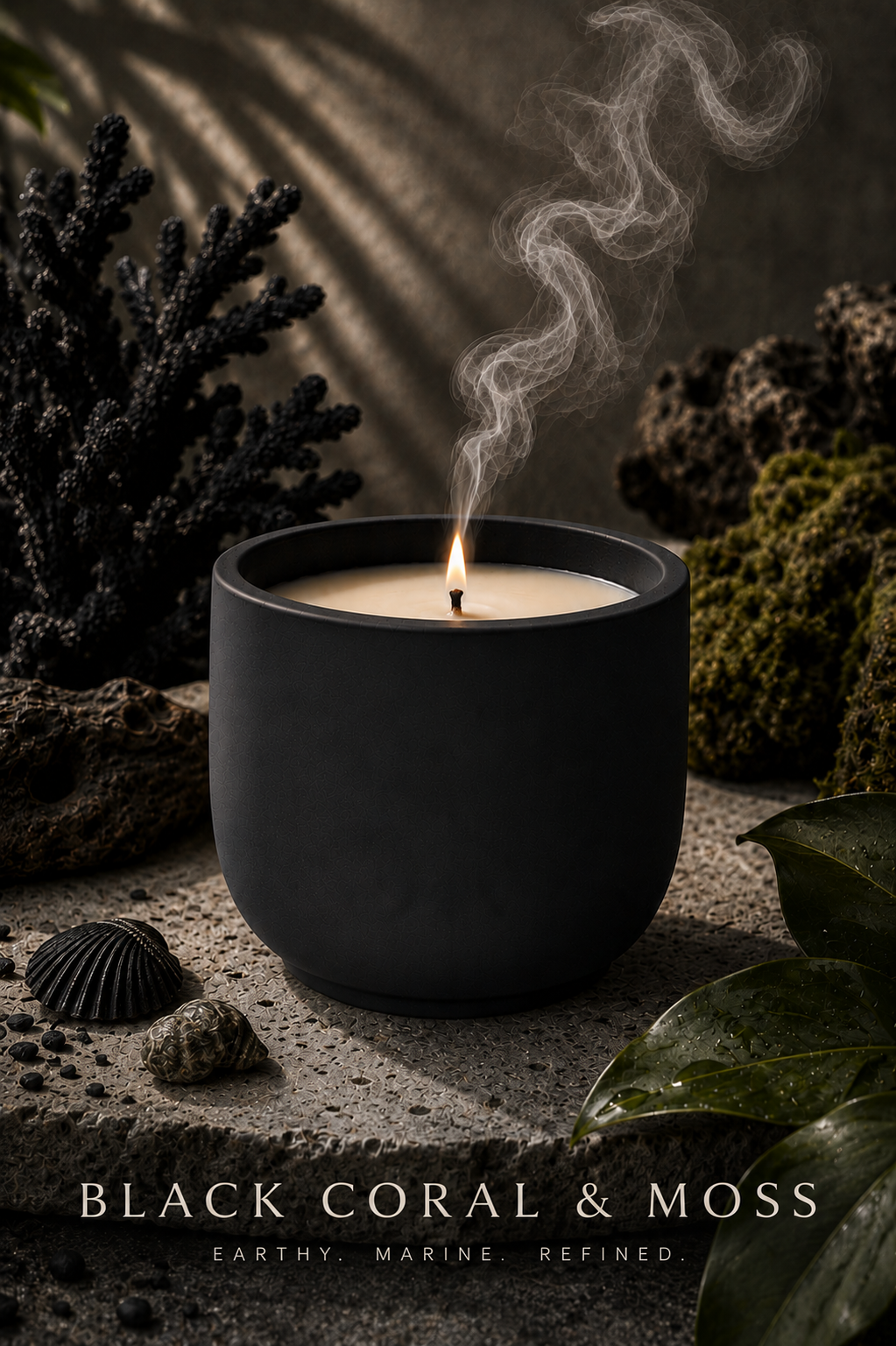Preorder-Black Coral and Moss Candle
